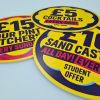 double sided foamex sign boards cut to shape