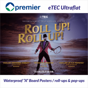 outdoor A board posters waterproof roll-up and pop up posters