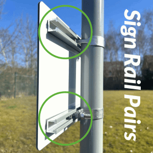 sign rails and post clips