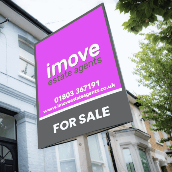 estate agent boards and signs to let for sale