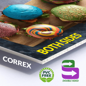 Trade Double Sided Correx Signs