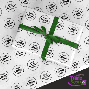 branded personalised corporate gift wrap wrapping paper