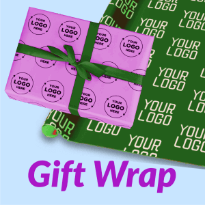 bespoke printed gift wrap wrapping paper for business gifts