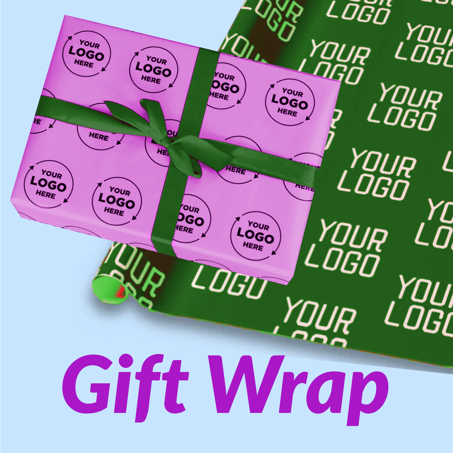 bespoke printed gift wrap wrapping paper for business gifts