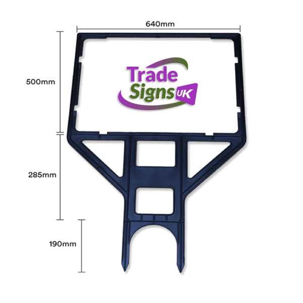 Signs Spicks Trade Sign ground spikes and frames made from Correx boards