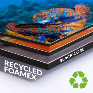 recycled black core foamex foamalus xtra sign boards trade