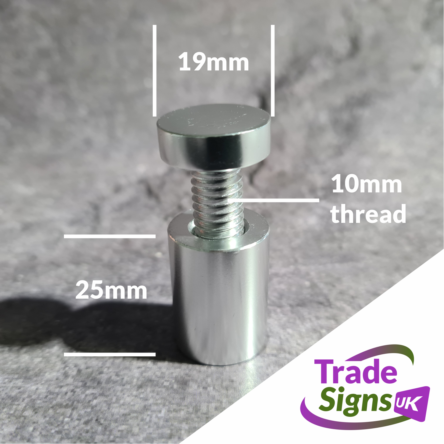 stand off fixing sizes and measurements