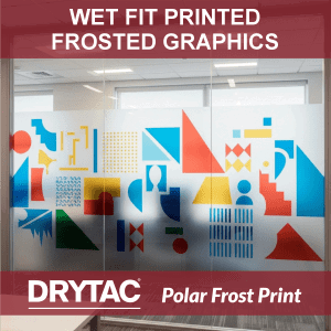 polar frosted vinyl printed graphics for windows