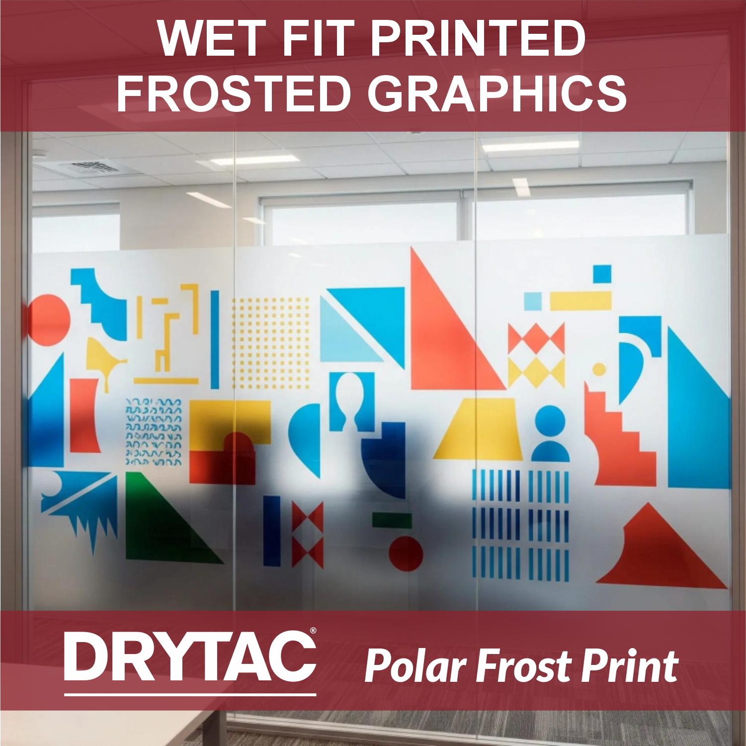 polar frosted vinyl printed graphics for windows