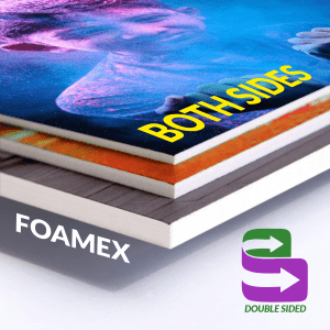 foamex printed to both sides double sided print
