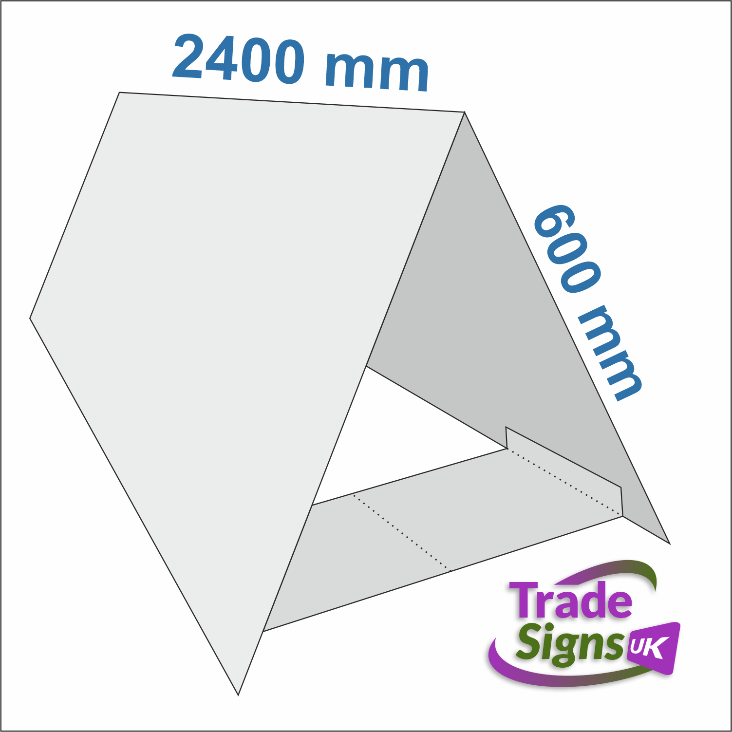 Correx Sports Advertising Wedge 2400mm