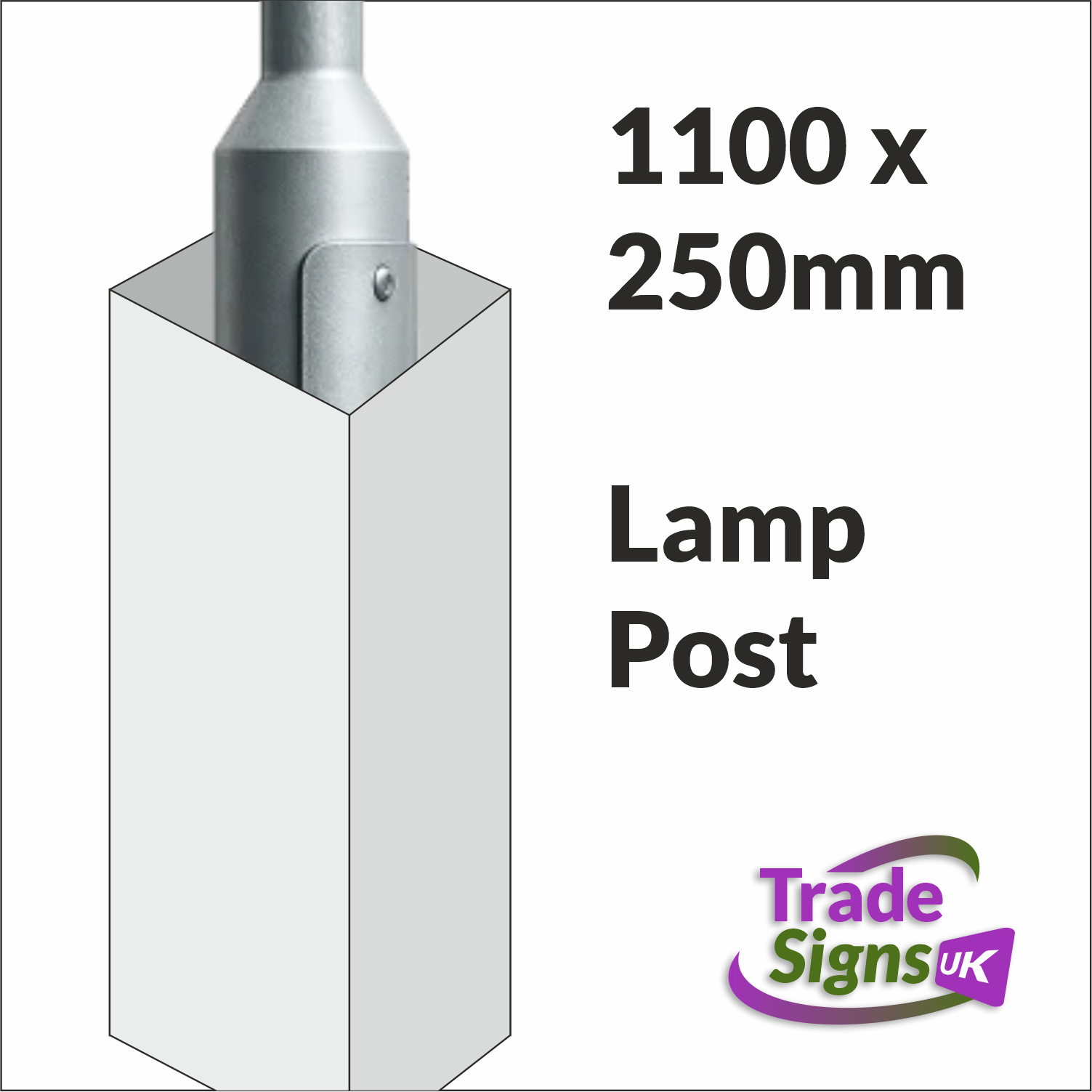 square correx corrugated lamp post cover
