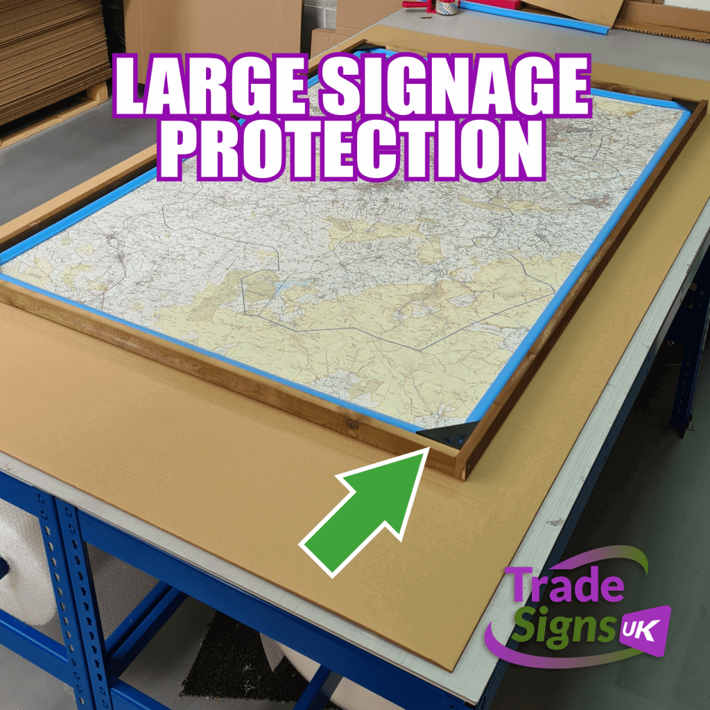 sign board postage protection included