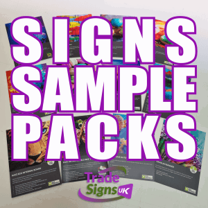 sample packs for signs trade