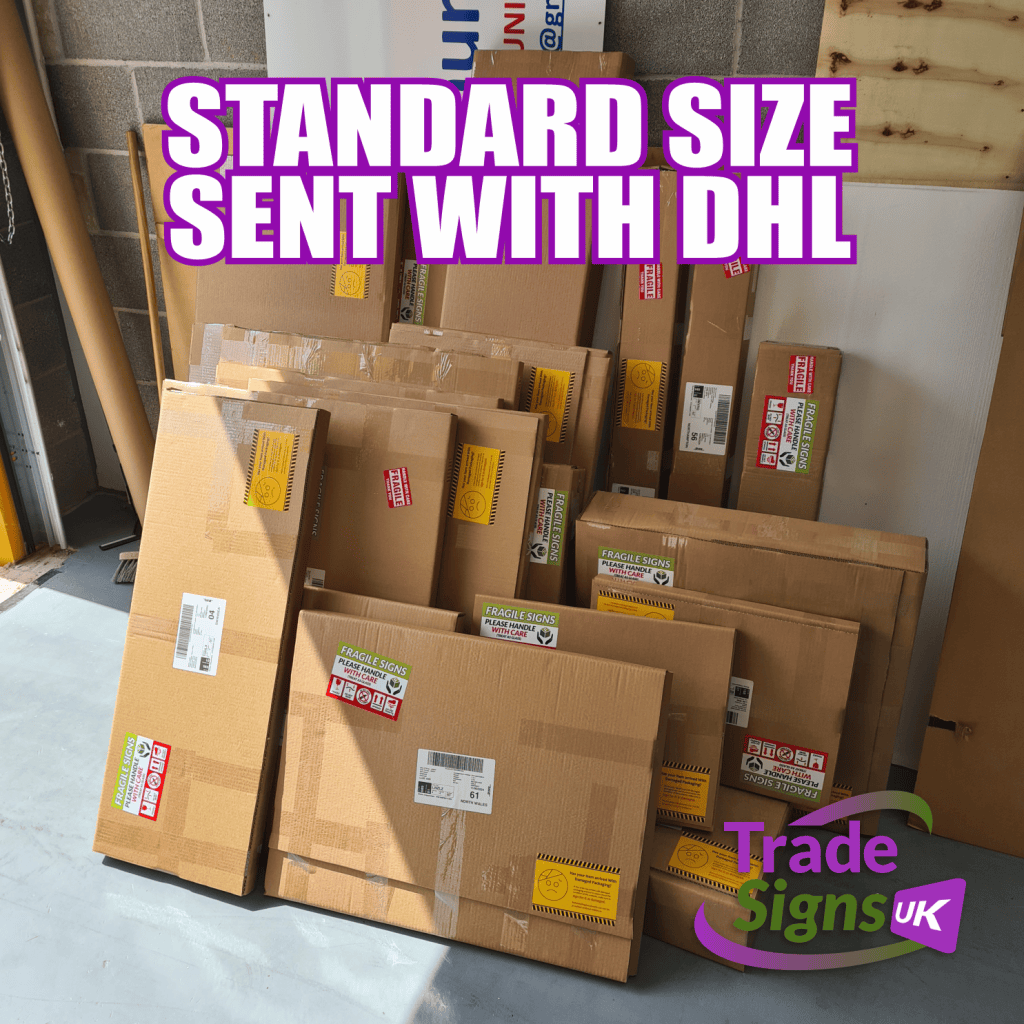 DHL sign print delivery