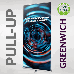 greenwich pull up roller banner