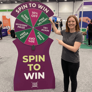 spin to win promo spinner recyclable and reusable