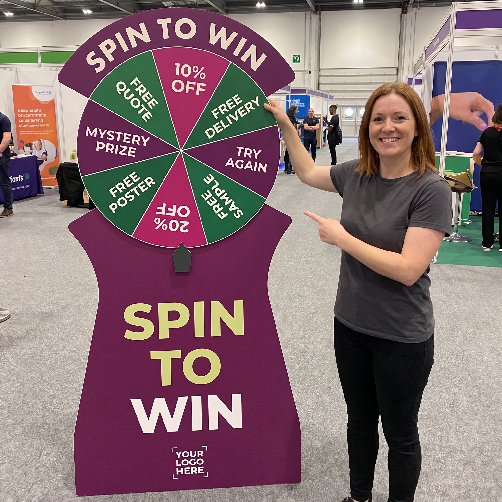 spin to win promo spinner recyclable and reusable